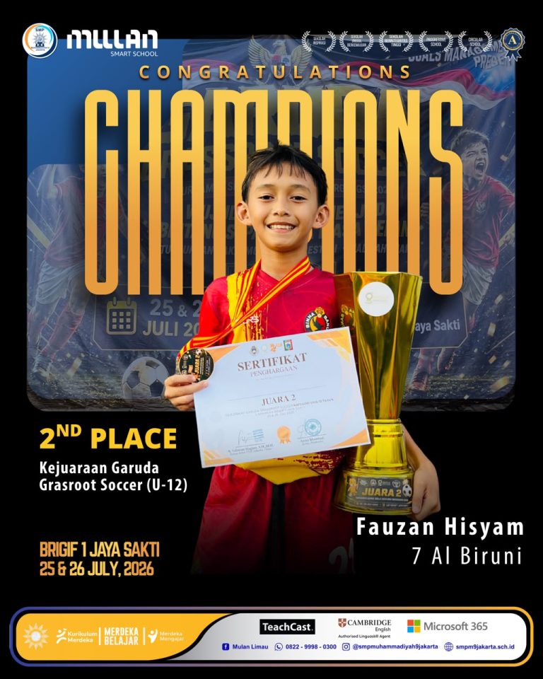 Banggakan Sekolah, Fauzan Hisyam Raih Juara 2 Kejuaraan Garuda Grasroot Soccer U-12