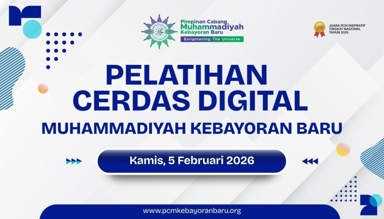 PCM Kebayoran Baru Gelar Pelatihan Cerdas Digital untuk Perkuat Literasi dan Transformasi Digital Persyarikatan