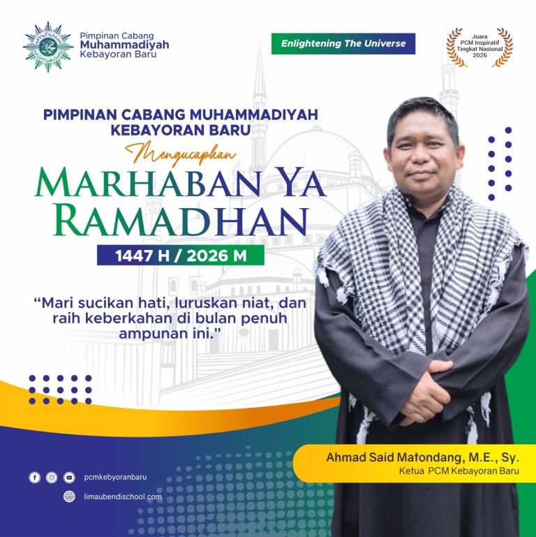 Ketua PCM Kebayoran Baru: Ramadhan Momentum Menyucikan Hati dan Meluruskan Niat