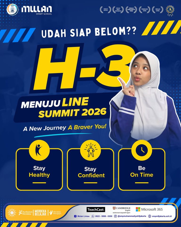 Menuju LINE SUMMIT 2026, SMP Muhammadiyah 9 Jakarta Usung Tema “A New Journey, A Braver You!”